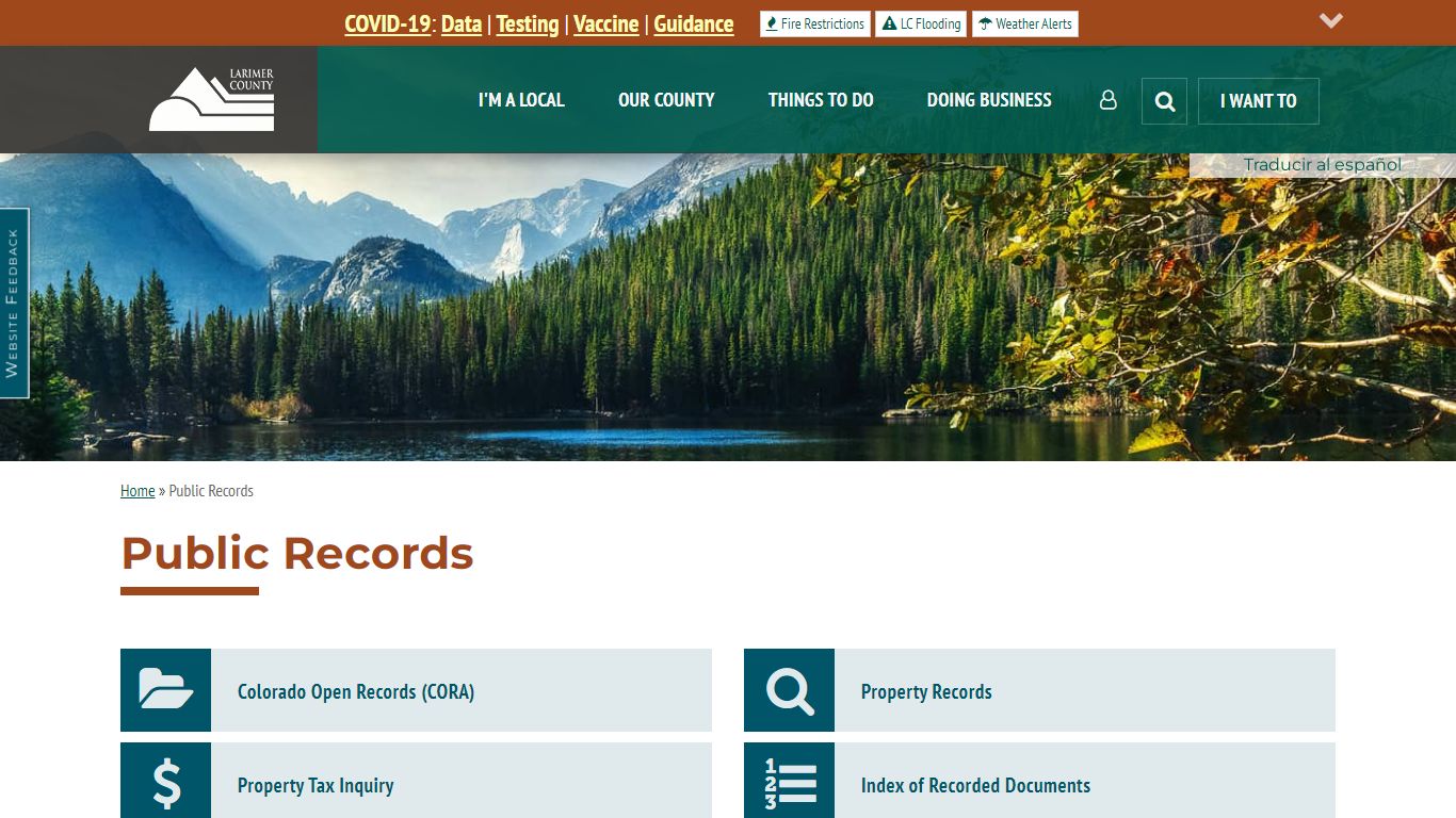 Public Records | Larimer County